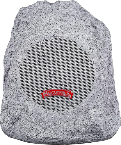 Margaritaville Outdoor Rock Bluetooth Wireless Speaker | Durable Bluetooth Speakers, Fantastic Yard or Patio Decor, IPX-4 Waterproof Rated, Granite Grey “On the Rock”