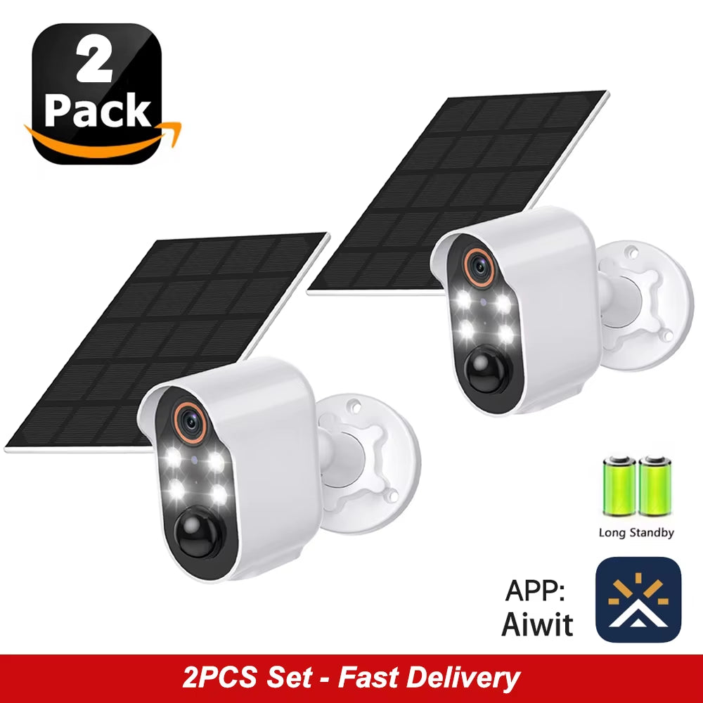 SunGuard 360: Solar-Powered WiFi PTZ Security Camera with 1080P HD Surveillance