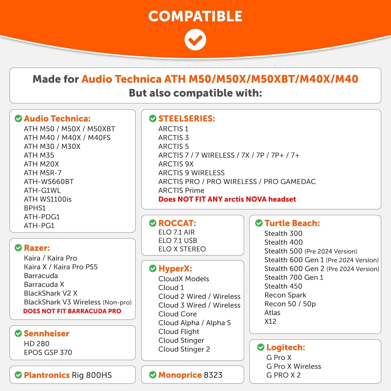 Wicked Cushions Extra Thick Velour Premium Earpads - Compatible with Steelseries Arctis/Hyperx Cloud/Ath M50X & More | Black Floral